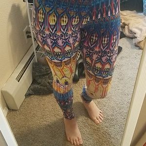 Bright colorful leggings